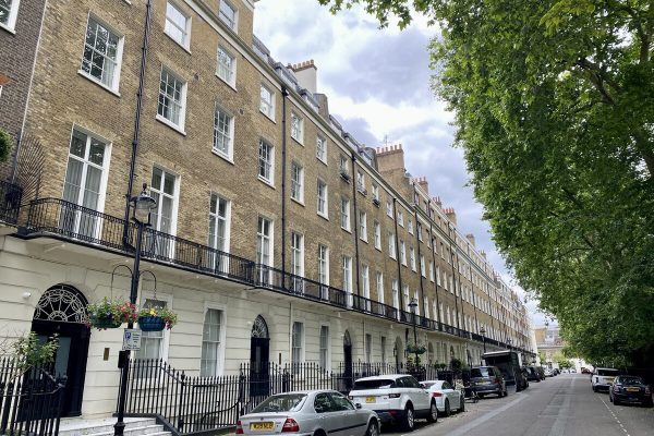 London Georgian terrace at Bryanston Square, Marylebone
